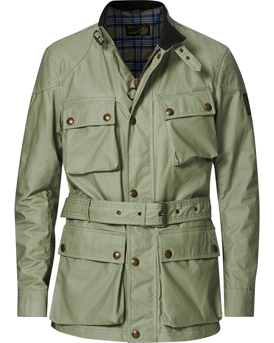 Homme | Manteaux Et Vestes | Belstaff | Trialmaster Waxed Jacket Laurel Green