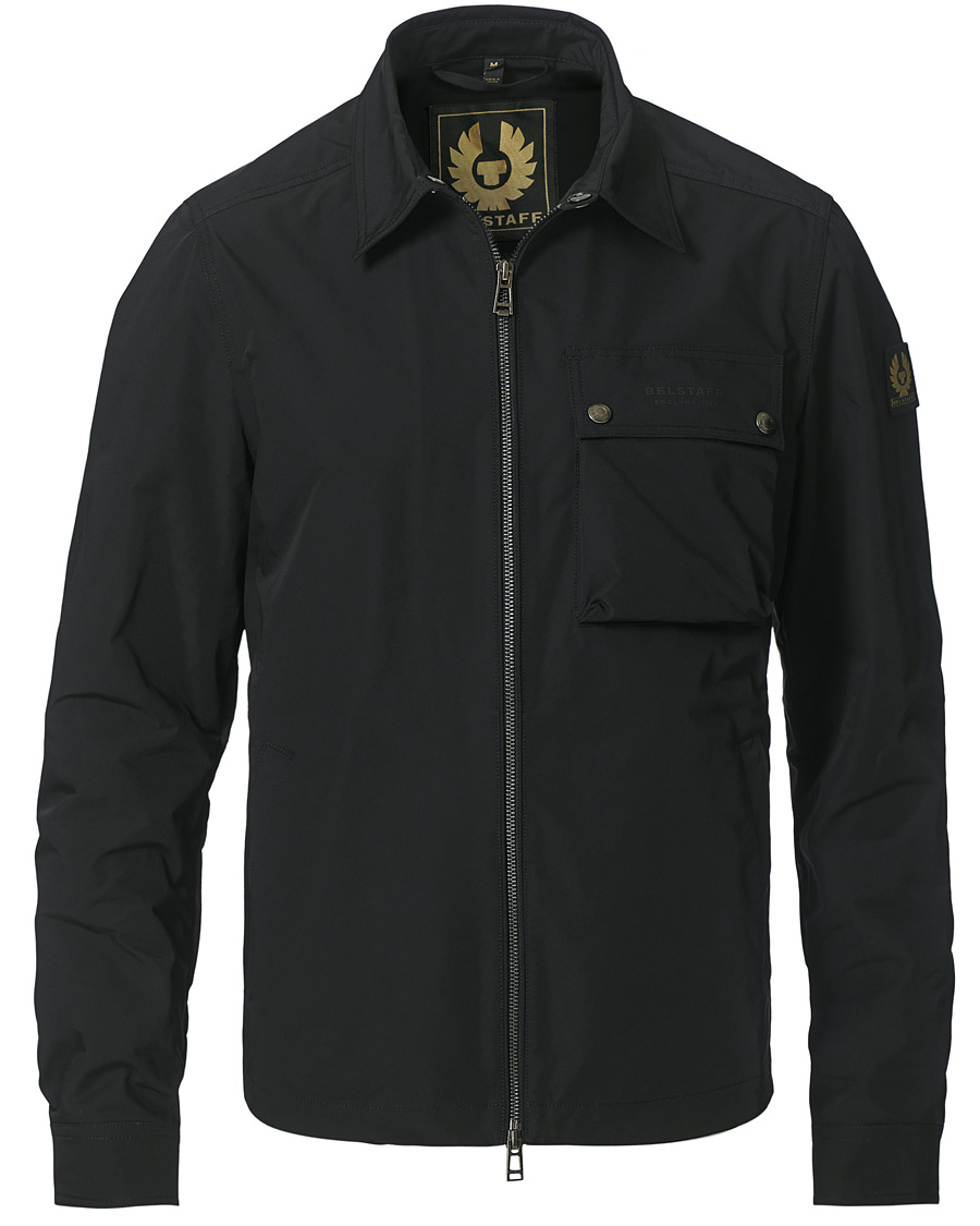 Homme | Chemises | Belstaff | Wayfare Memory Shell Zip Overshirt Black