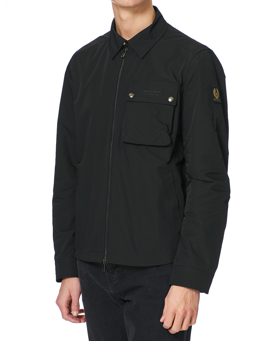 Homme | Chemises | Belstaff | Wayfare Memory Shell Zip Overshirt Black