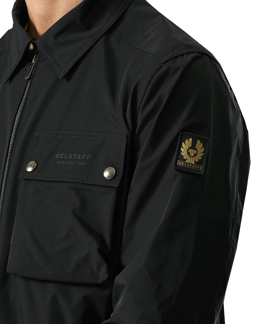 Homme | Chemises | Belstaff | Wayfare Memory Shell Zip Overshirt Black