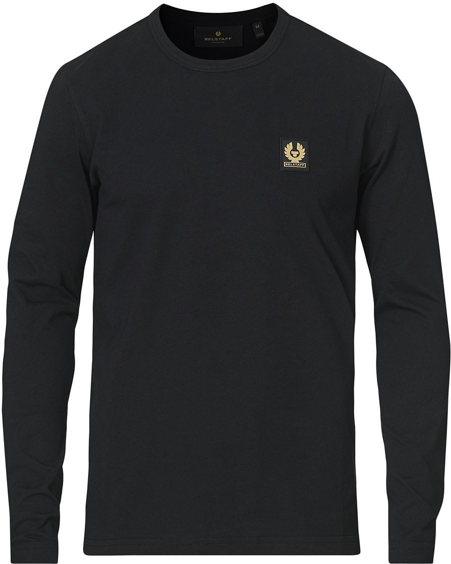 Heren | T-shirts | Belstaff | Long Sleeve Logo Tee Black
