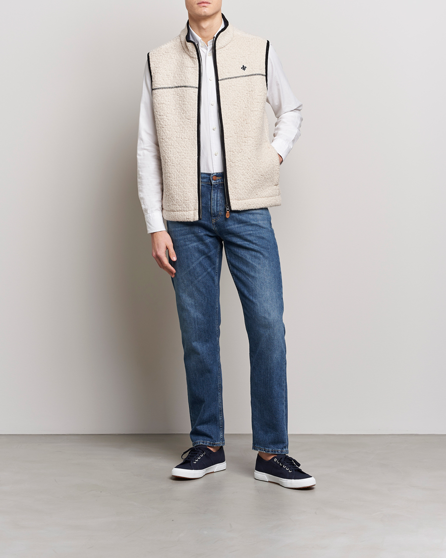 Homme | Gilets | Morris | Whitfield Pile Vest White