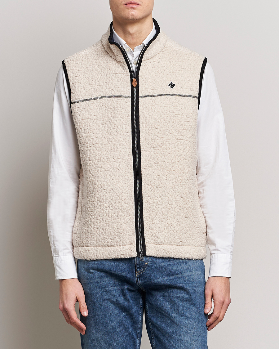 Homme | Gilets | Morris | Whitfield Pile Vest White