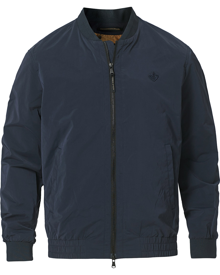 Heren | Jassen | Morris | Nicolas Nylon Bomber Jacket Old Blue