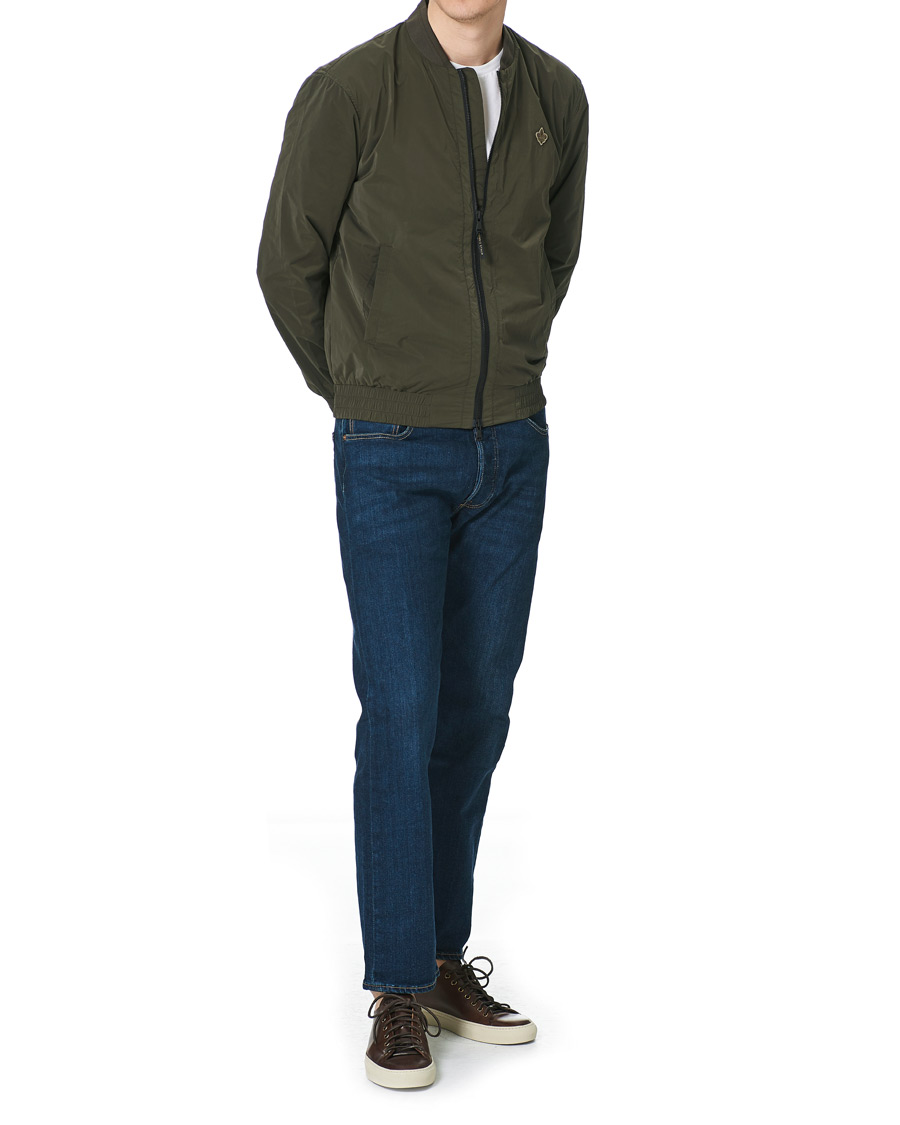 Heren | Jassen | Morris | Nicolas Nylon Bomber Jacket Olive