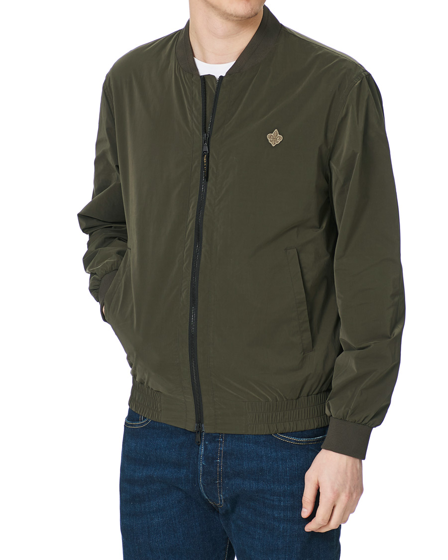 Heren | Jassen | Morris | Nicolas Nylon Bomber Jacket Olive