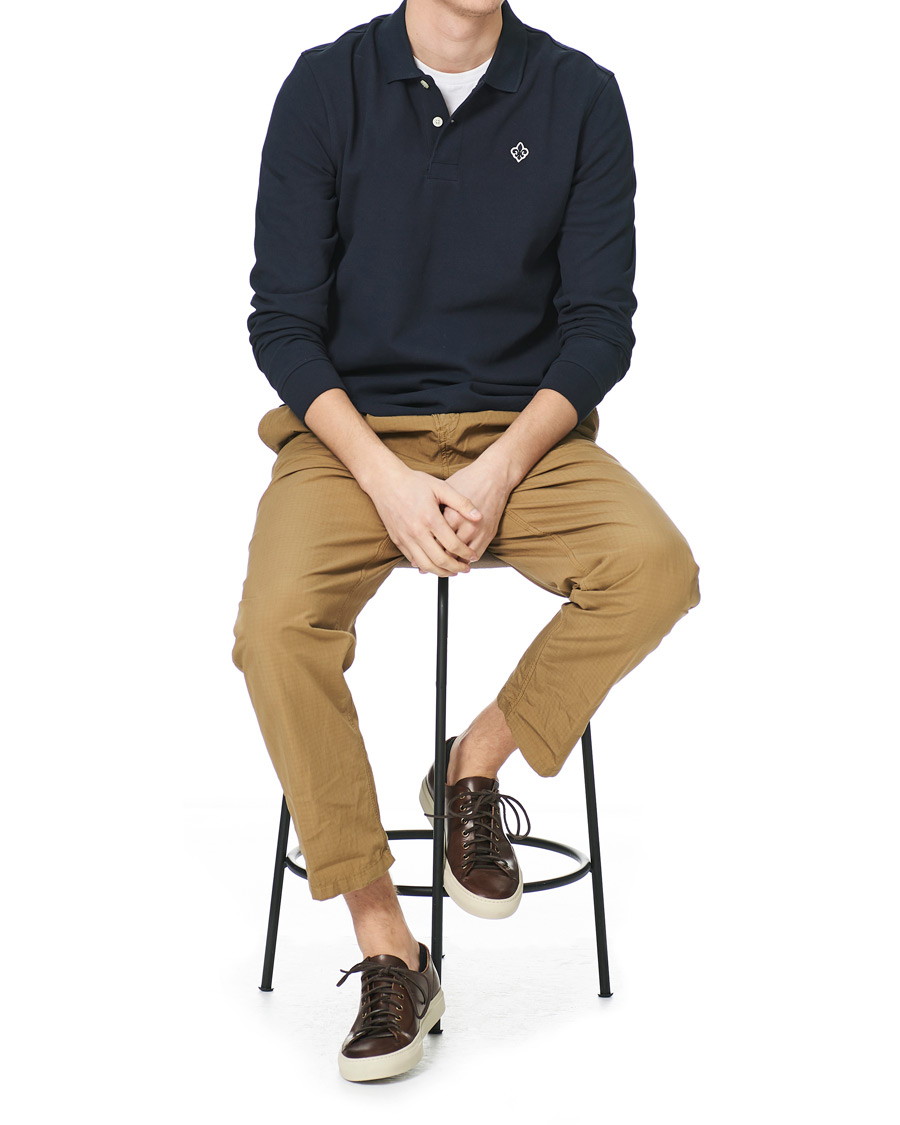 Homme | Pulls Et Tricots | Morris | Leamington Striped Rugger Navy