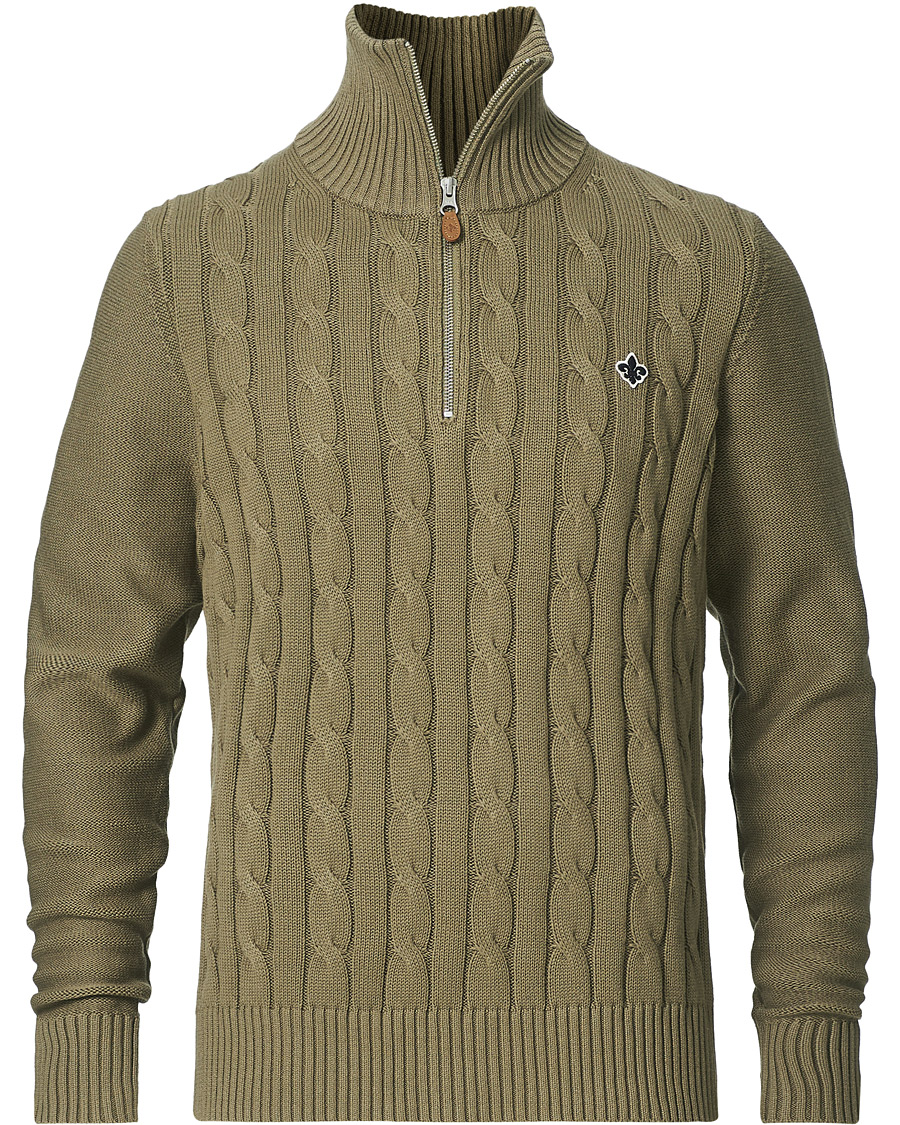 Homme | Pulls Et Tricots | Morris | Marlebone Cable Half-Zip Green
