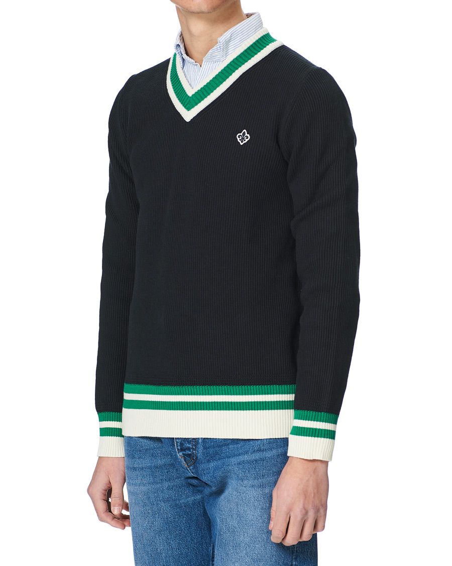 Heren | Truien | Morris | Willoughby V-Neck Cricket Sweater Navy