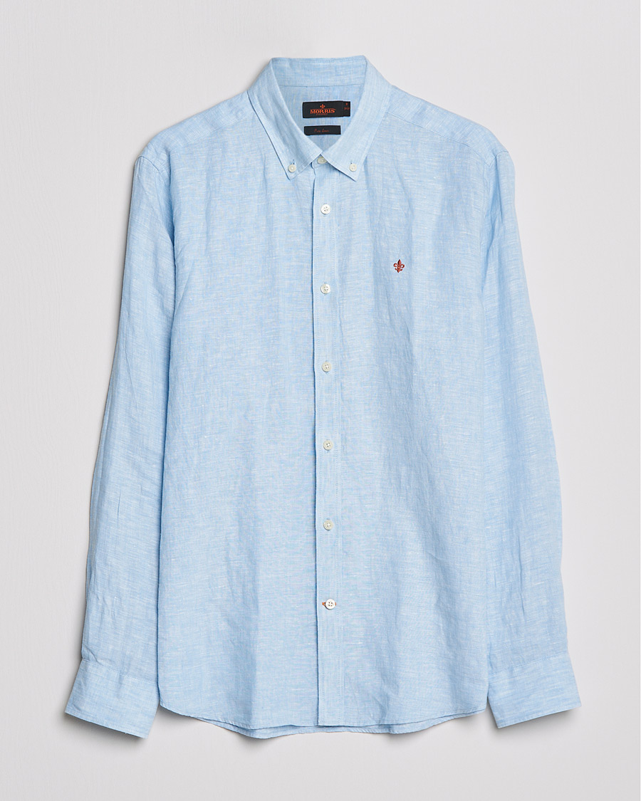 Homme | Chemises | Morris | Douglas Linen Shirt Light blue