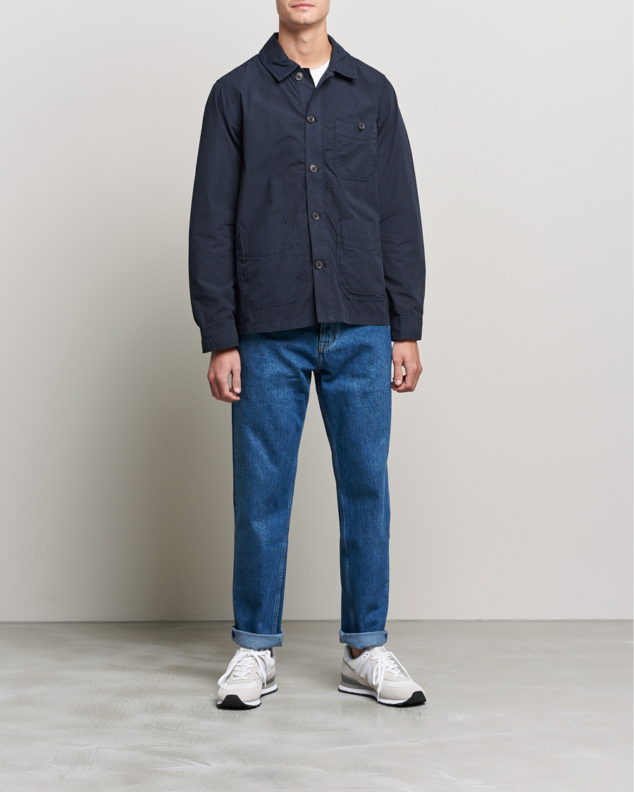Homme | Chemises | Morris | Morley Ripstop Shirt Jacket Old Blue
