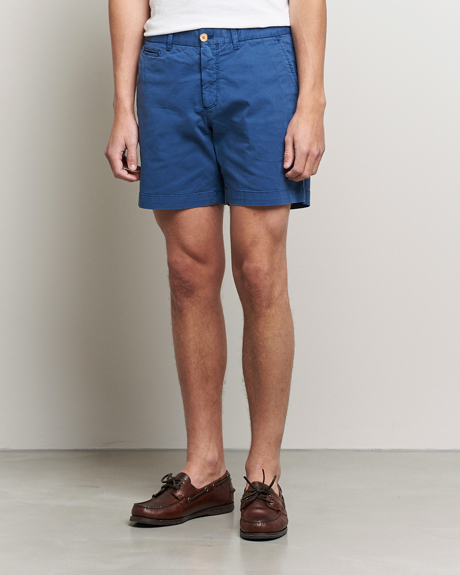 Homme | Shorts | Morris | Light Twill Chino Shorts Blue