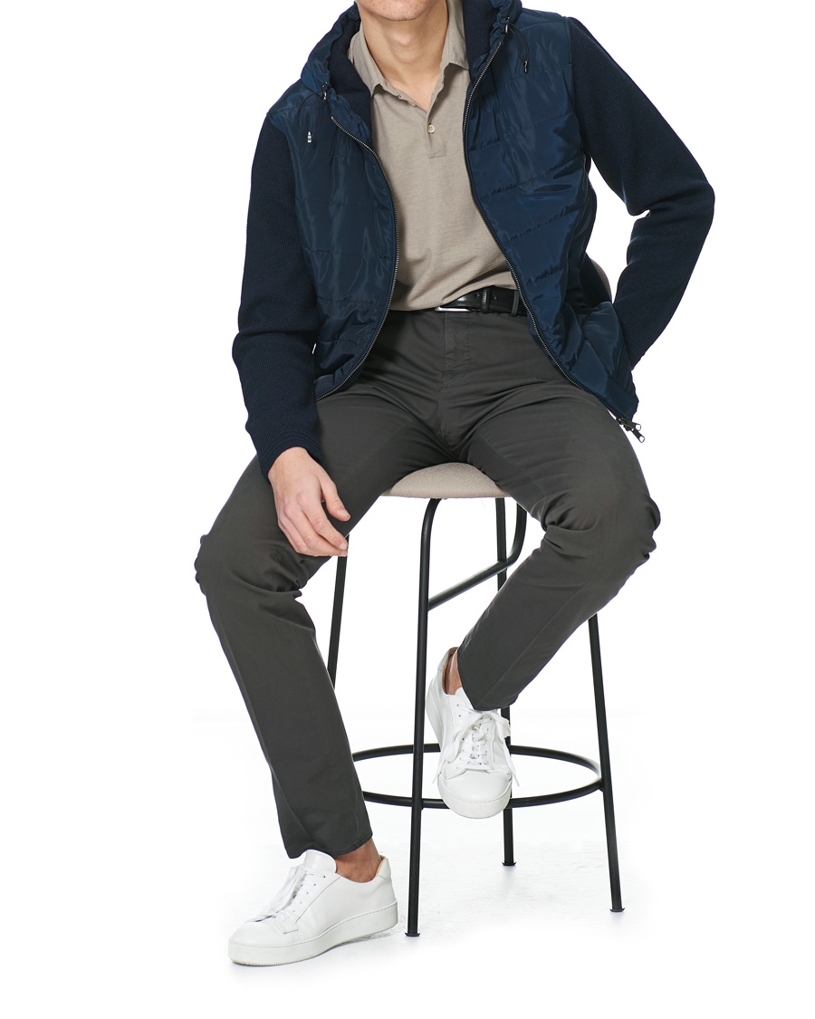 Homme | Manteaux Et Vestes | Morris Heritage | Remington Knitted Hybrid Jacket Navy