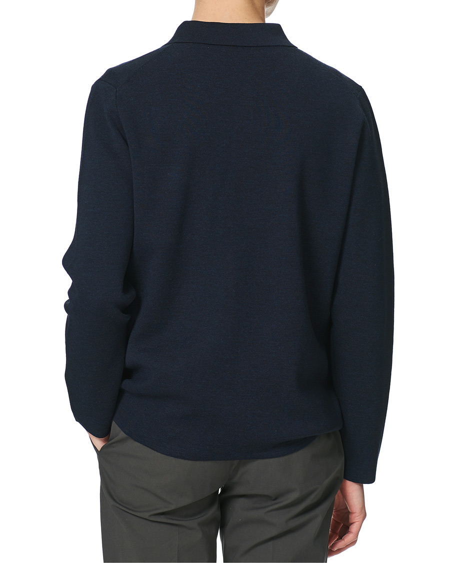 Homme | Pulls Et Tricots | Morris Heritage | Knitted Shirt Jacket Navy