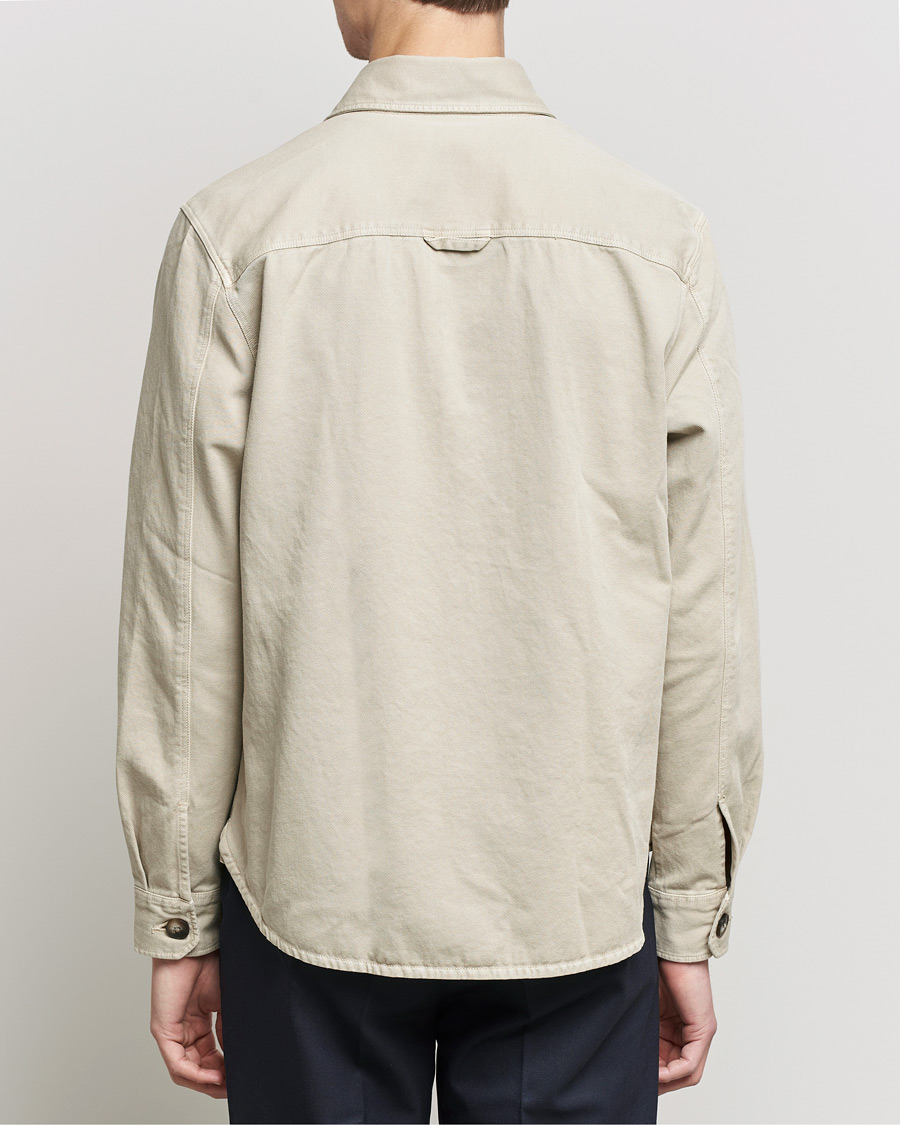 Heren | Overhemden | Morris | Sanford Light Cotton Overshirt Beige