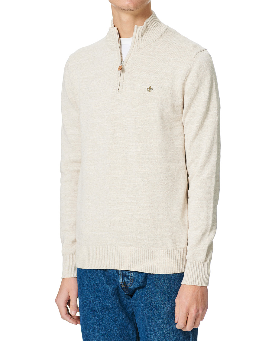 Homme | Pulls Et Tricots | Morris | Randall Cotton Half Zip Ecru