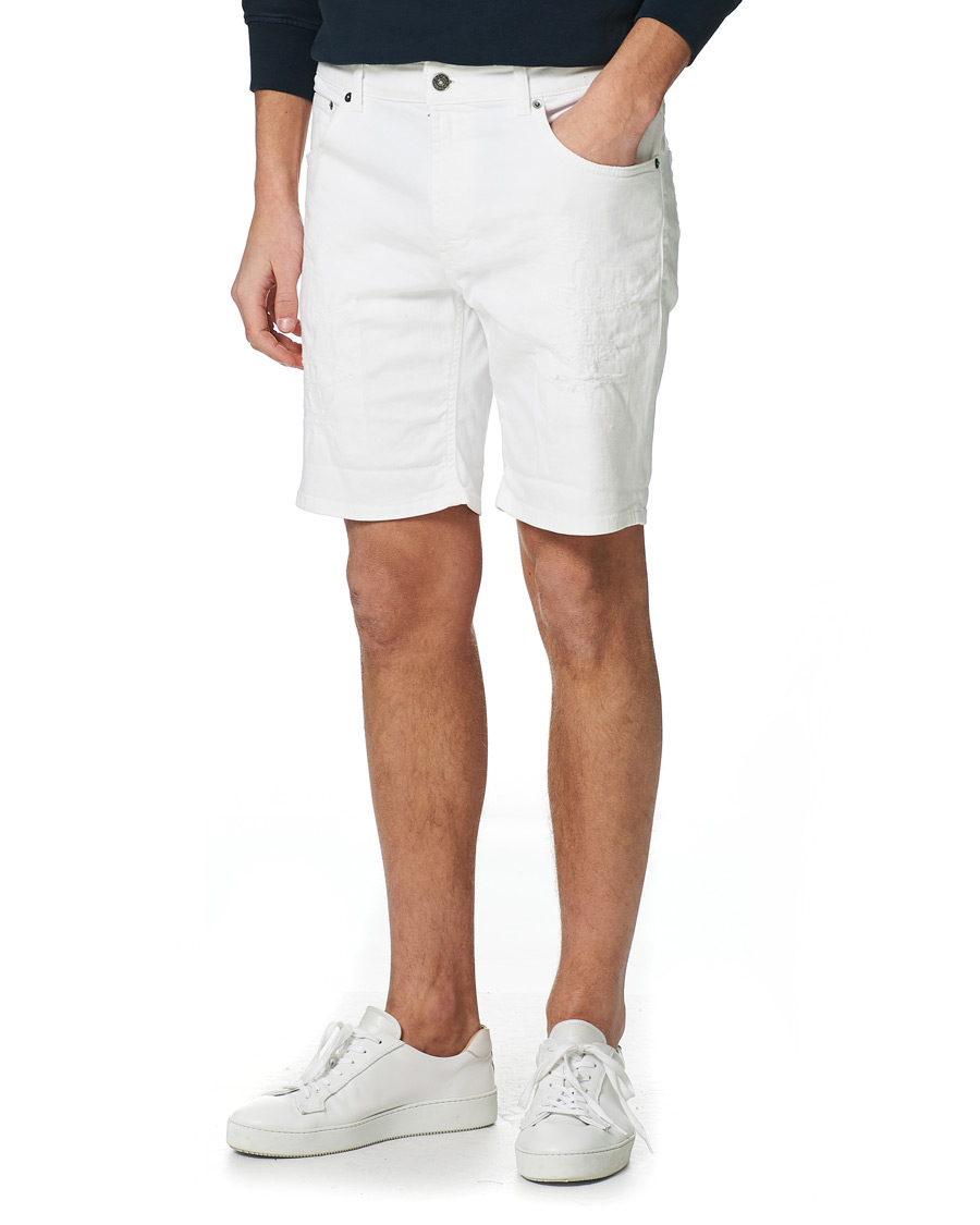 Homme | Shorts | Dondup | Derek Denim Shorts Detroyed White