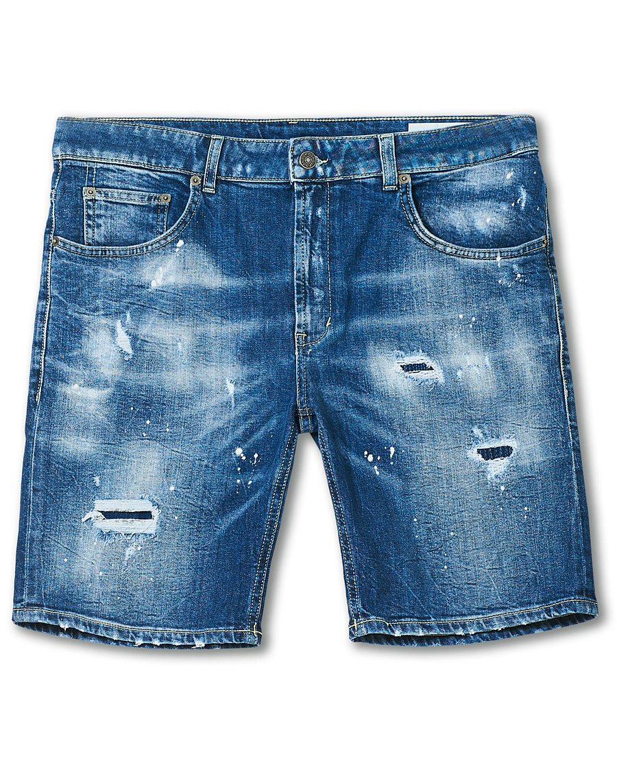 Homme | Shorts | Dondup | Derek Denim Shorts Distressed Blue