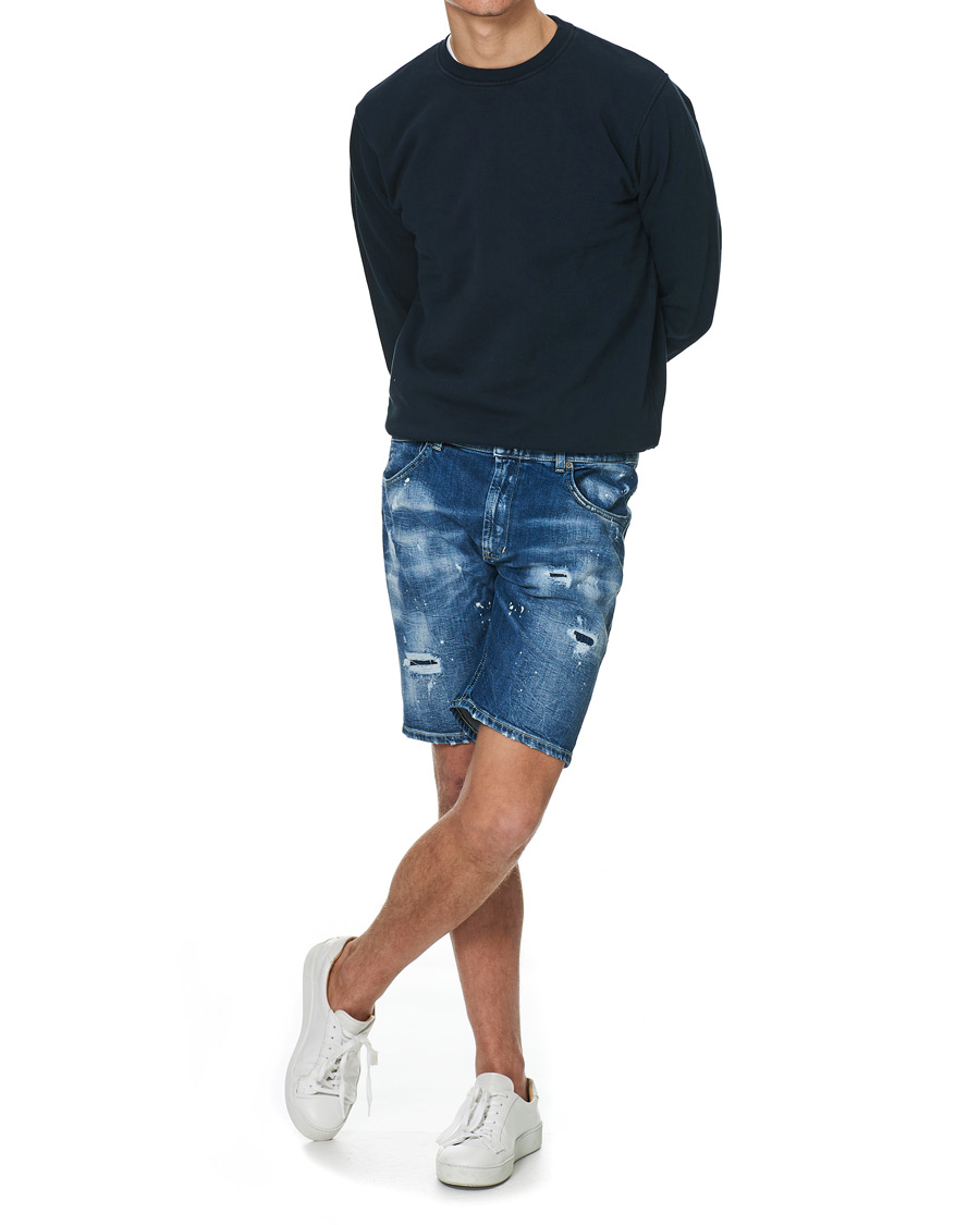 Homme | Shorts | Dondup | Derek Denim Shorts Distressed Blue
