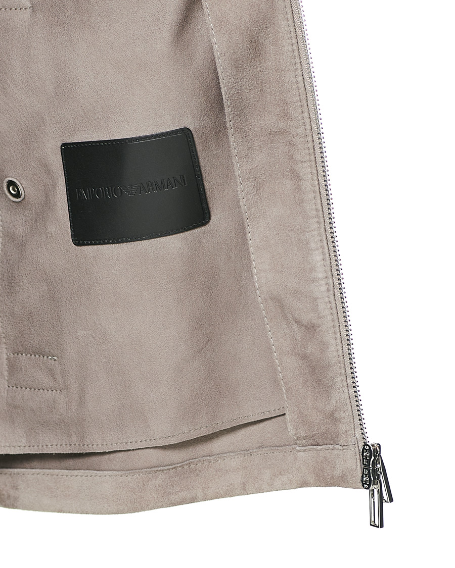 Homme | Manteaux Et Vestes | Emporio Armani | Suede Jacket Sand