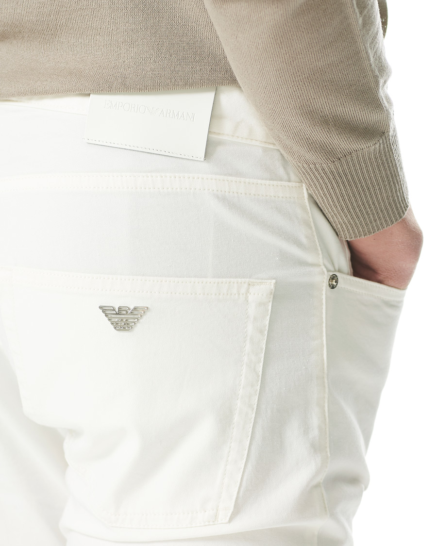 Homme | Pantalons | Emporio Armani | Cotton 5-pocket White