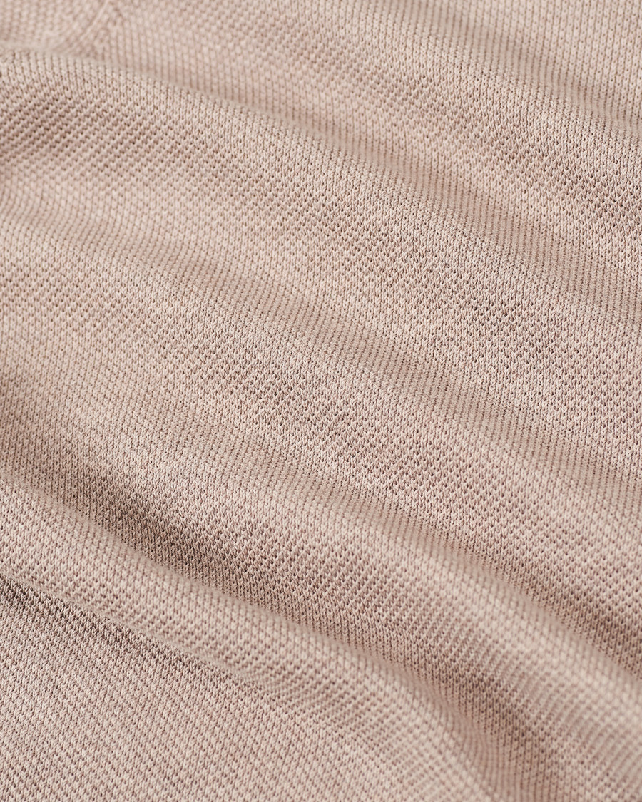 Homme | Polos | Gran Sasso | Knitted One Piece Collar Polo Beige