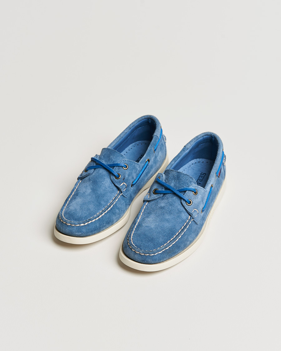 Homme | Sebago Docksides Suede Boat Shoe Indigo | Sebago | Docksides Suede Boat Shoe Indigo