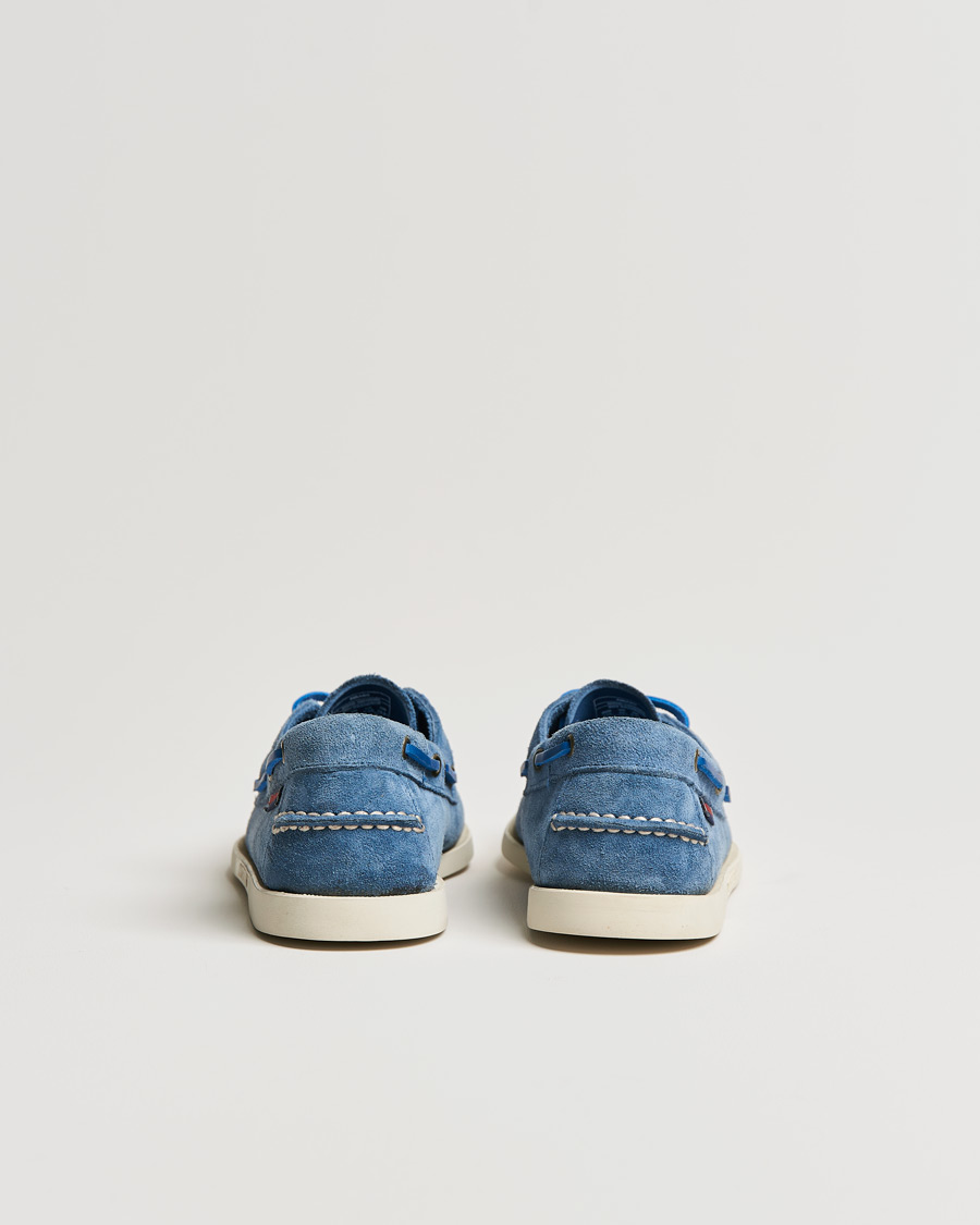 Homme | Sebago Docksides Suede Boat Shoe Indigo | Sebago | Docksides Suede Boat Shoe Indigo