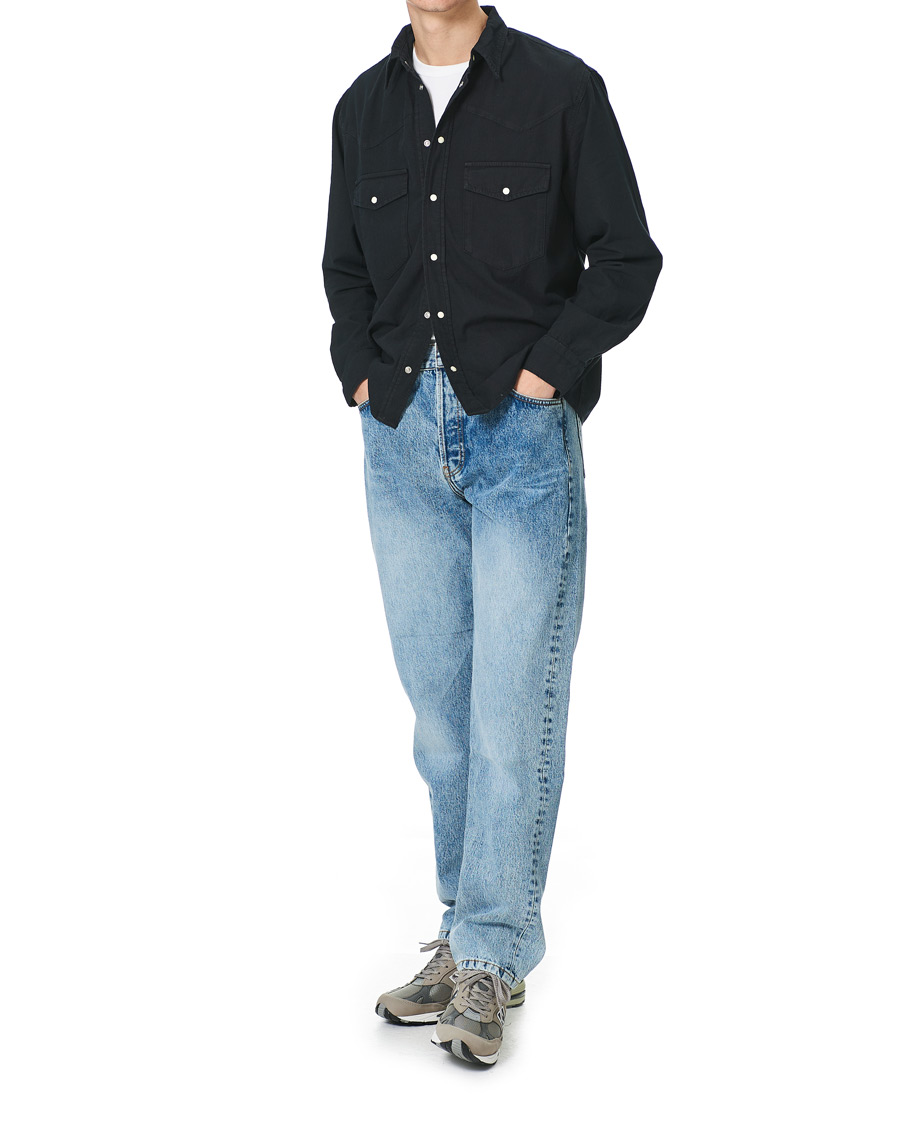 Heren | Overhemden | Jeanerica | Bertrand Denim Shirt Black