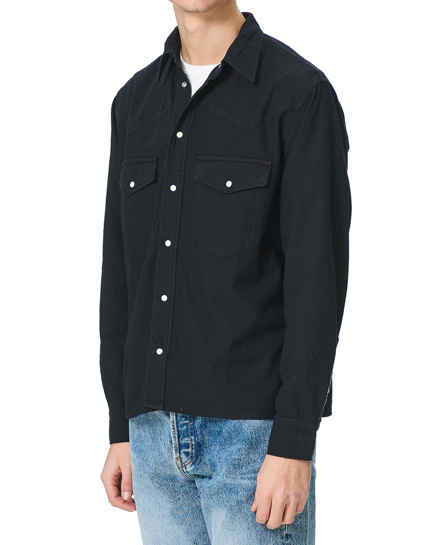 Heren | Overhemden | Jeanerica | Bertrand Denim Shirt Black