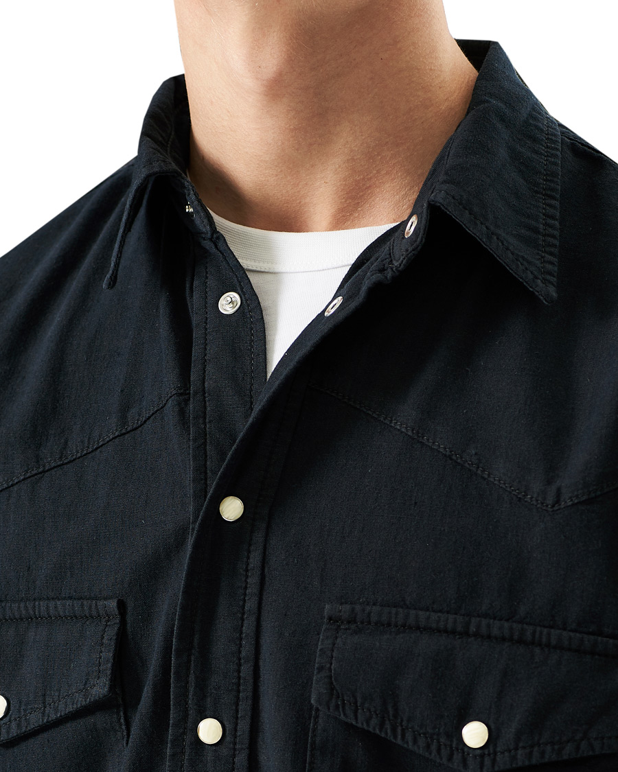 Heren | Overhemden | Jeanerica | Bertrand Denim Shirt Black