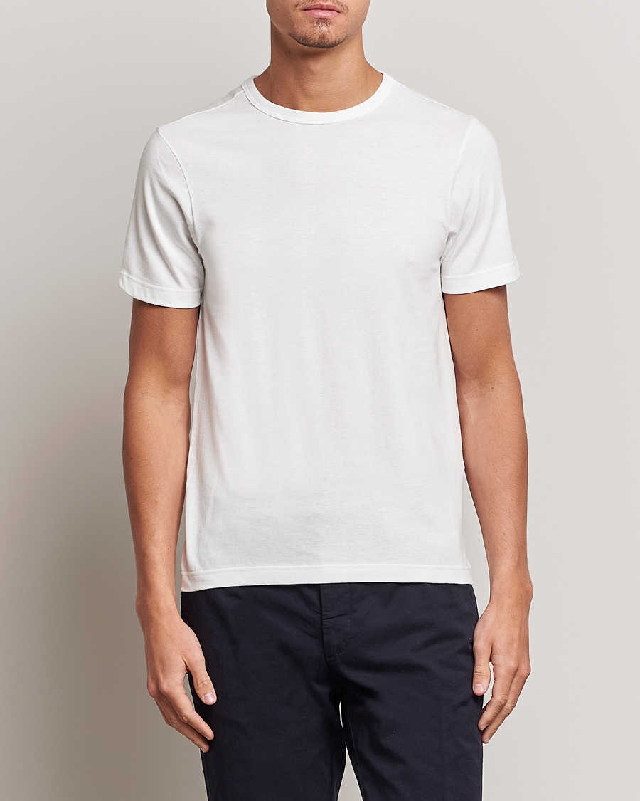 Homme | T-shirts | Merz b. Schwanen | 1950s Classic Loopwheeled White