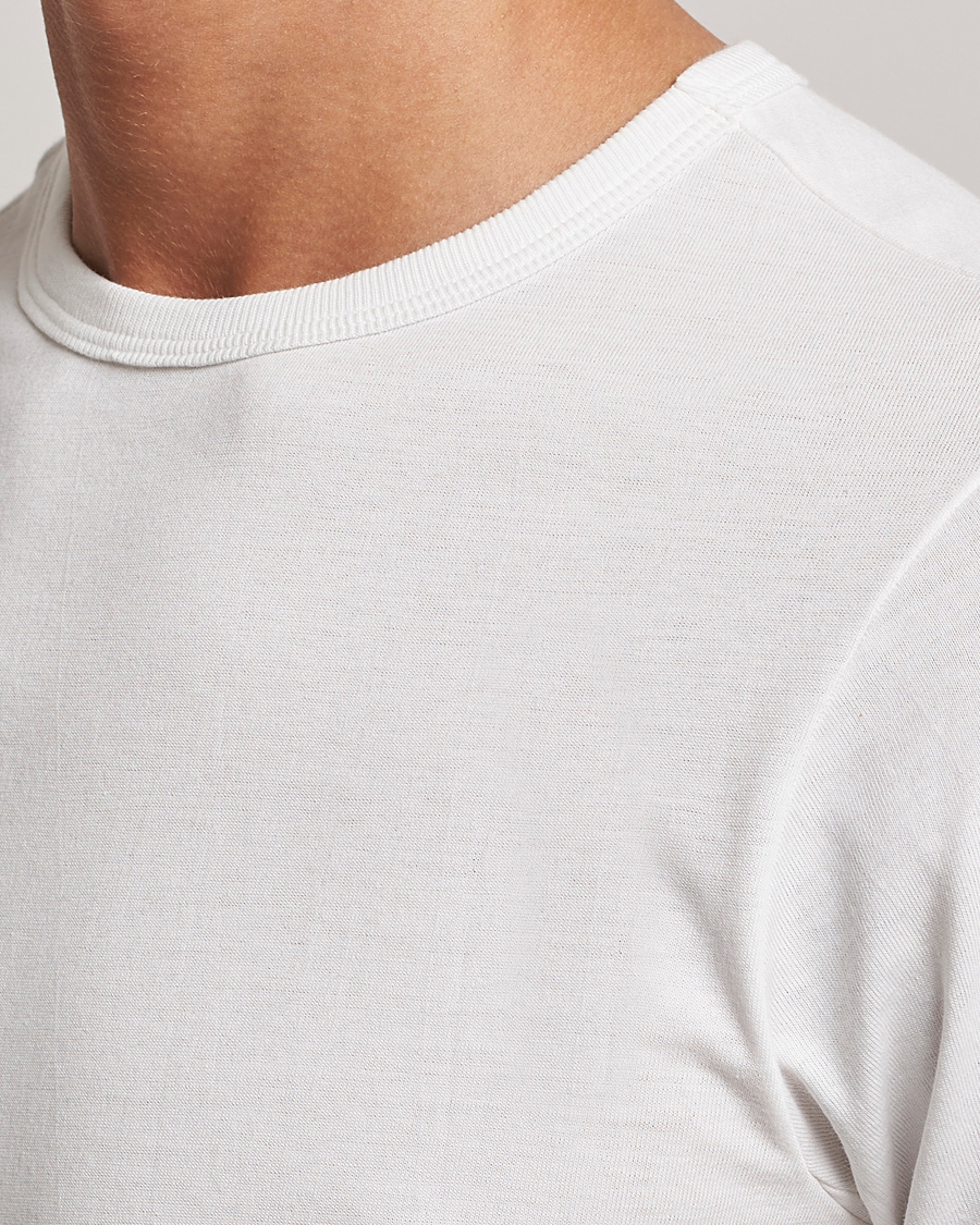 Homme | T-shirts | Merz b. Schwanen | 1950s Classic Loopwheeled T-shirt White
