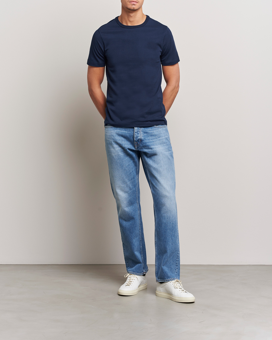 Homme | T-shirts | Merz b. Schwanen | 1950s Classic Loopwheeled Ink Blue