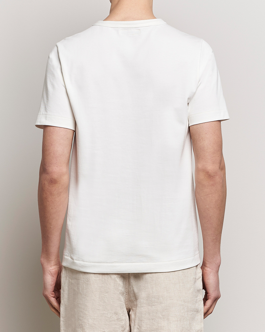 Homme | T-shirts | Merz b. Schwanen | Relaxed Loopwheeled Sturdy T-Shirt White