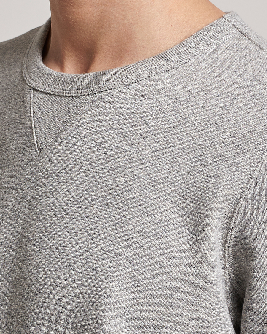 Homme | Pulls Et Tricots | Merz b. Schwanen | Organic Cotton Crew Neck Sweat Grey Mel