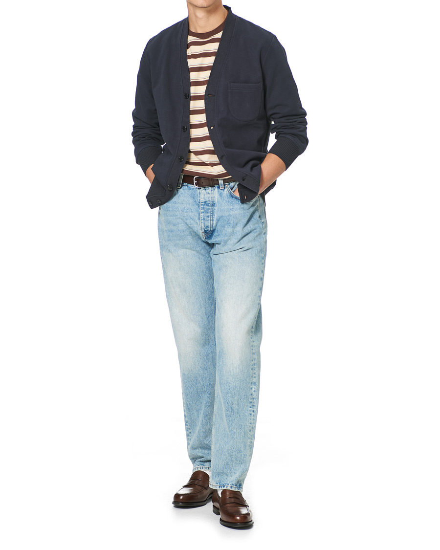 Homme | T-shirts | BEAMS PLUS | Striped Pocket Tee Beige