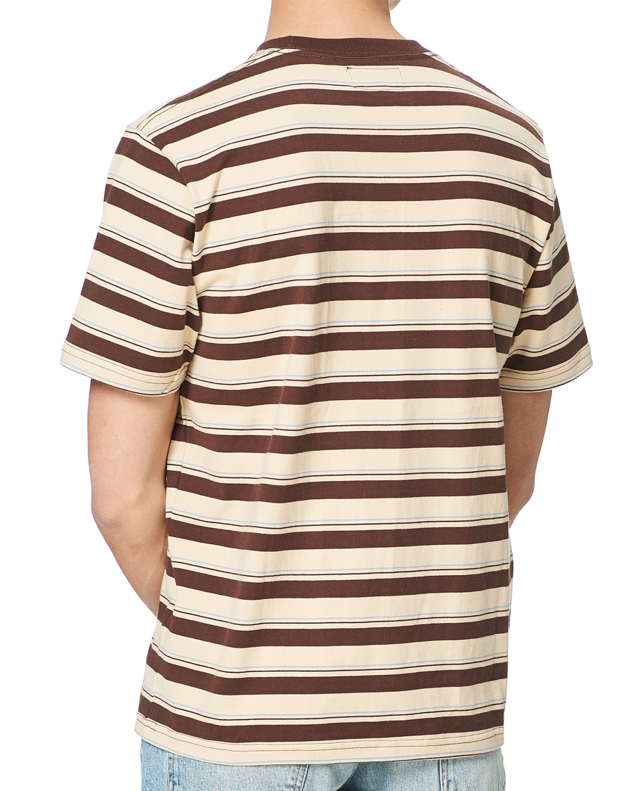 Homme | T-shirts | BEAMS PLUS | Striped Pocket Tee Beige