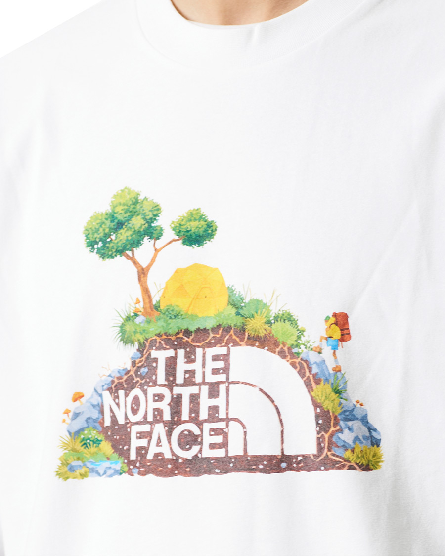 Homme | T-shirts | The North Face | Heritage Printed Long Sleeve Tee White