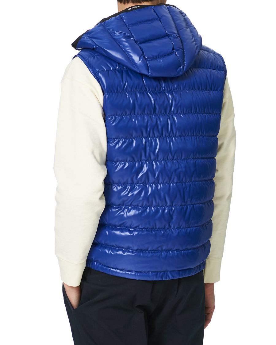Homme | Manteaux Et Vestes | Moncler | Ragot Hooded Down Vest Blue