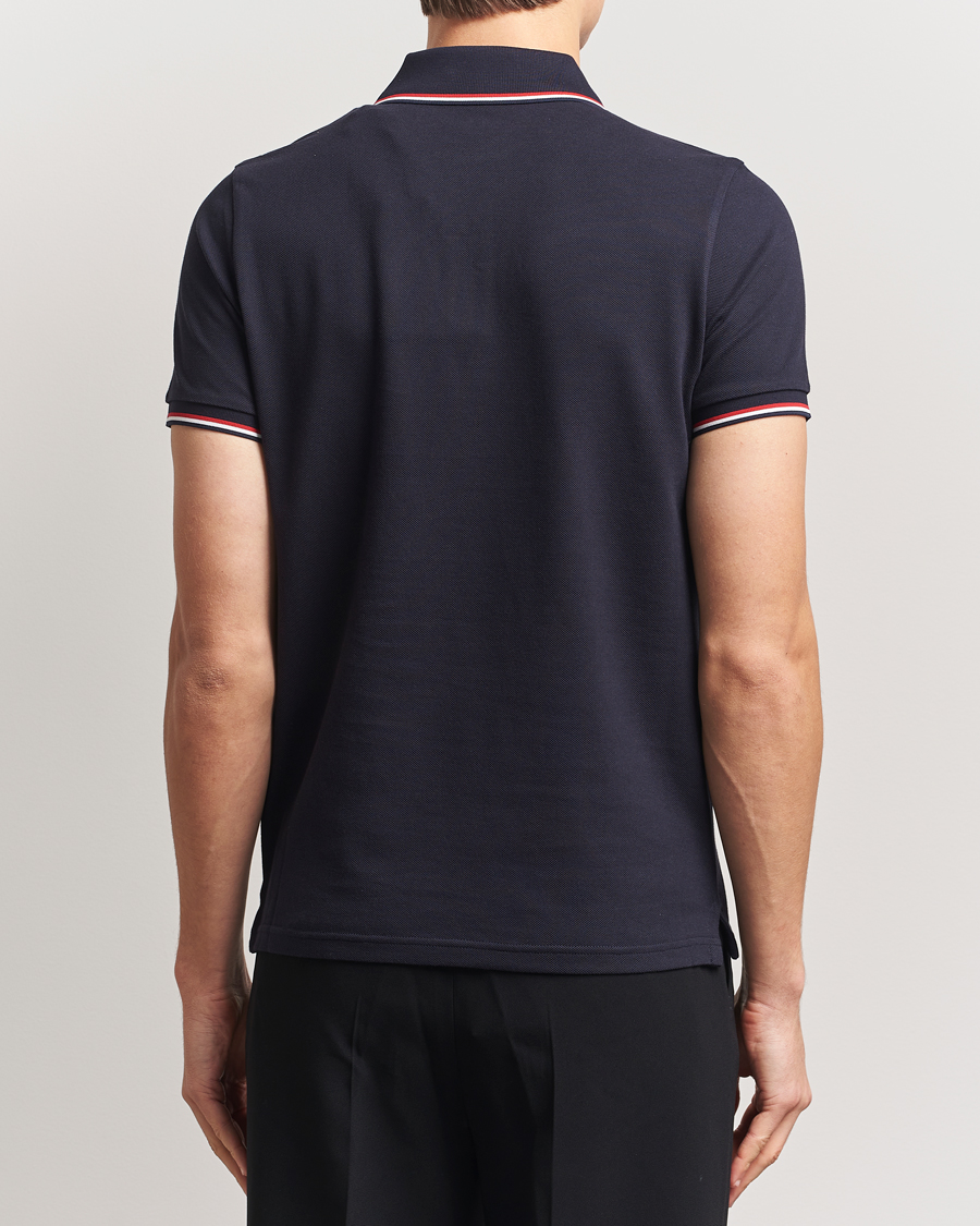 Homme | Polos | Moncler | Contrast Rib Polo Navy