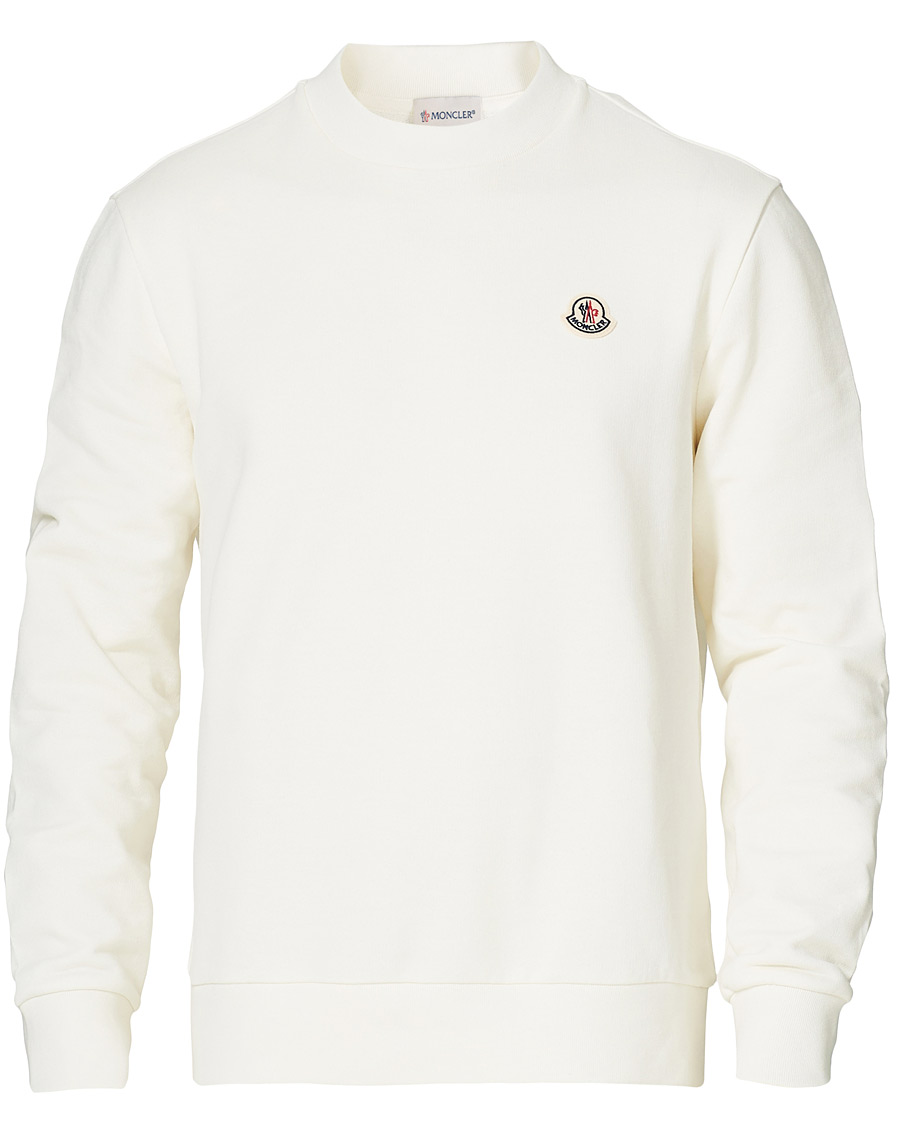 Homme | Pulls Et Tricots | Moncler | Logo Sweatshirt White