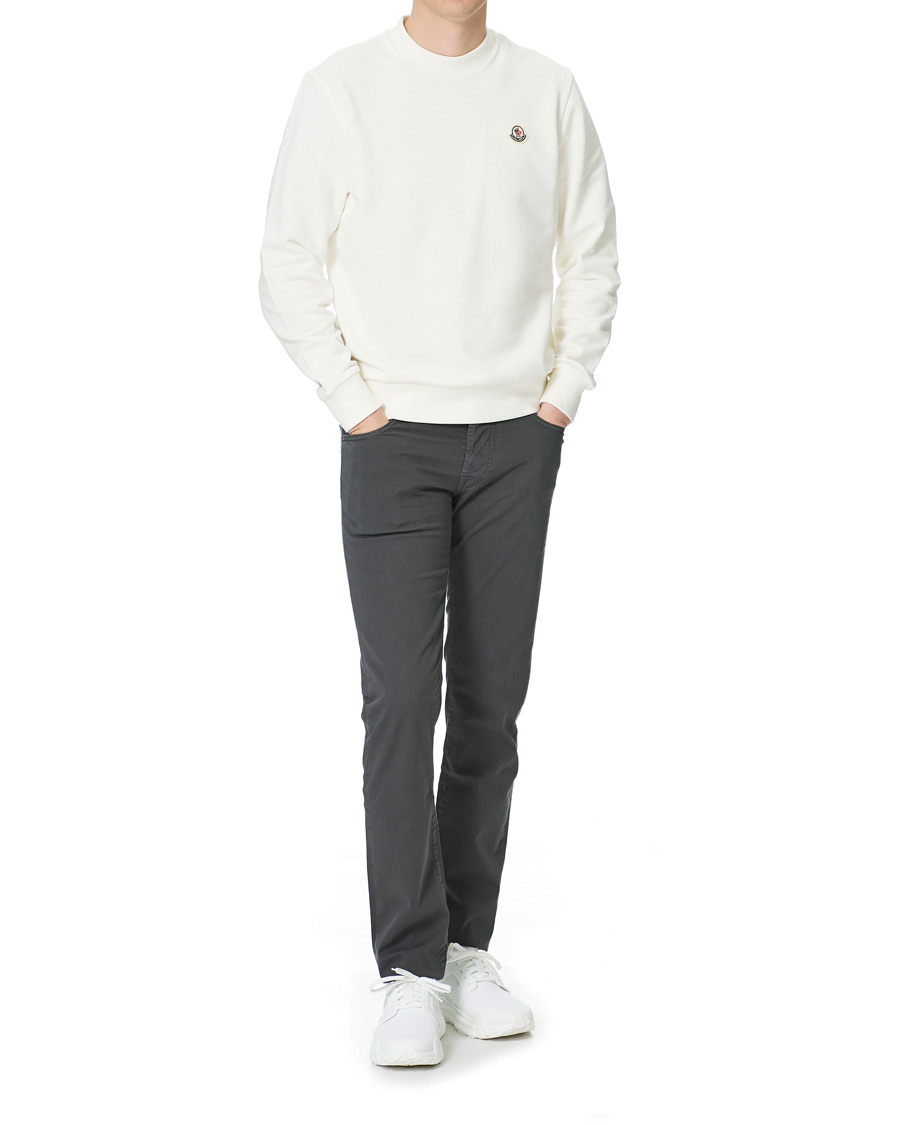 Homme | Pulls Et Tricots | Moncler | Logo Sweatshirt White