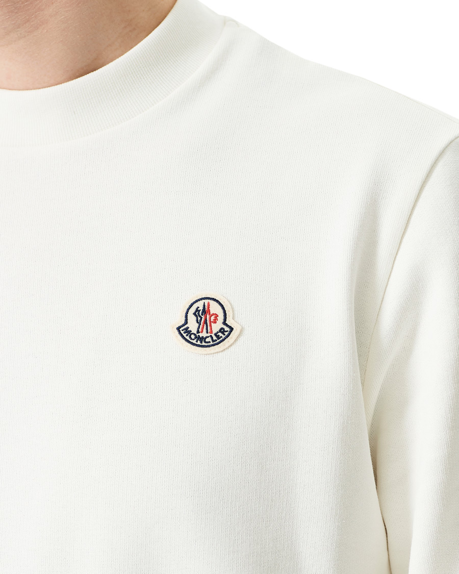 Homme | Pulls Et Tricots | Moncler | Logo Sweatshirt White