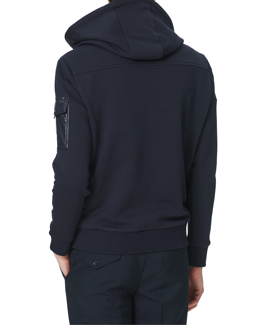 Homme | Pulls Et Tricots | Moncler | Hooded Hybrid Full Zip Navy