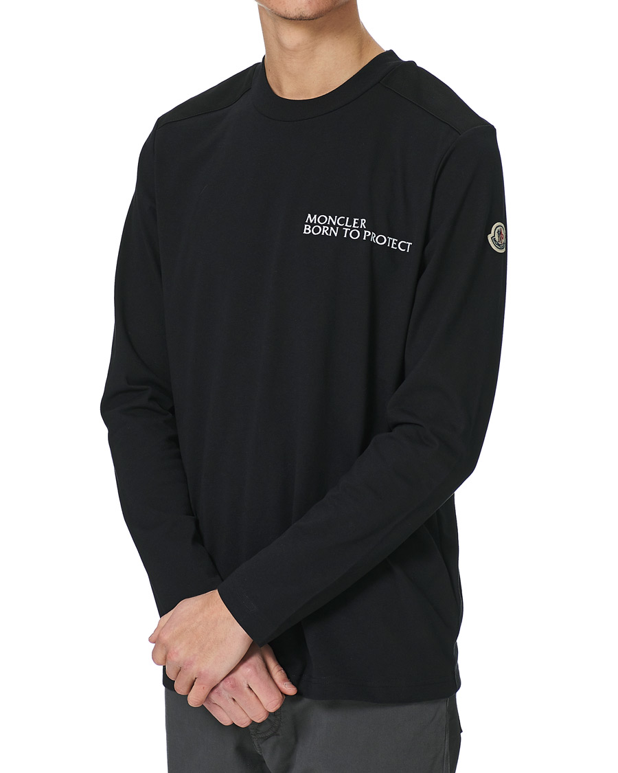 Homme | T-shirts | Moncler | Long Sleeve T-Shirt Black