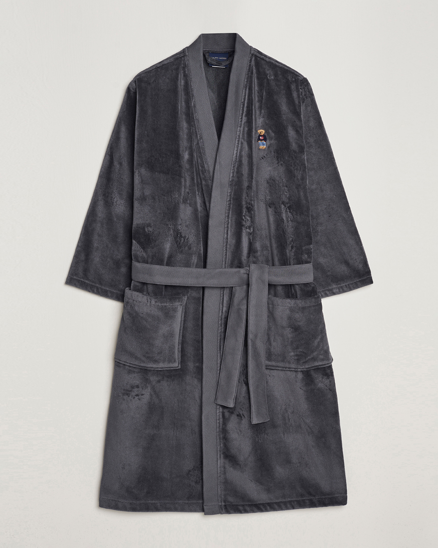 Homme | Peignoirs Et Pyjamas | Ralph Lauren Home | Flag Sweater Bear Bathrobe Charcoal
