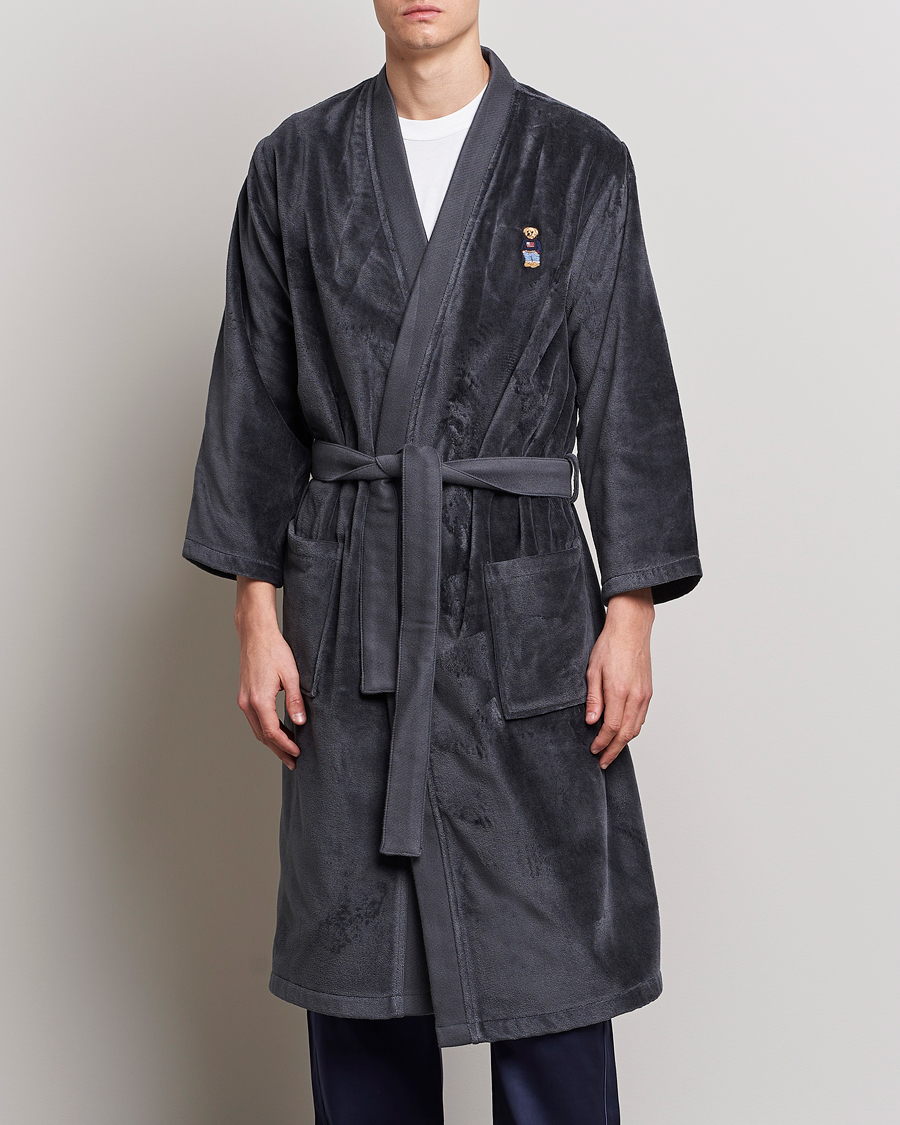 Homme | Peignoirs Et Pyjamas | Ralph Lauren Home | Flag Sweater Bear Bathrobe Charcoal