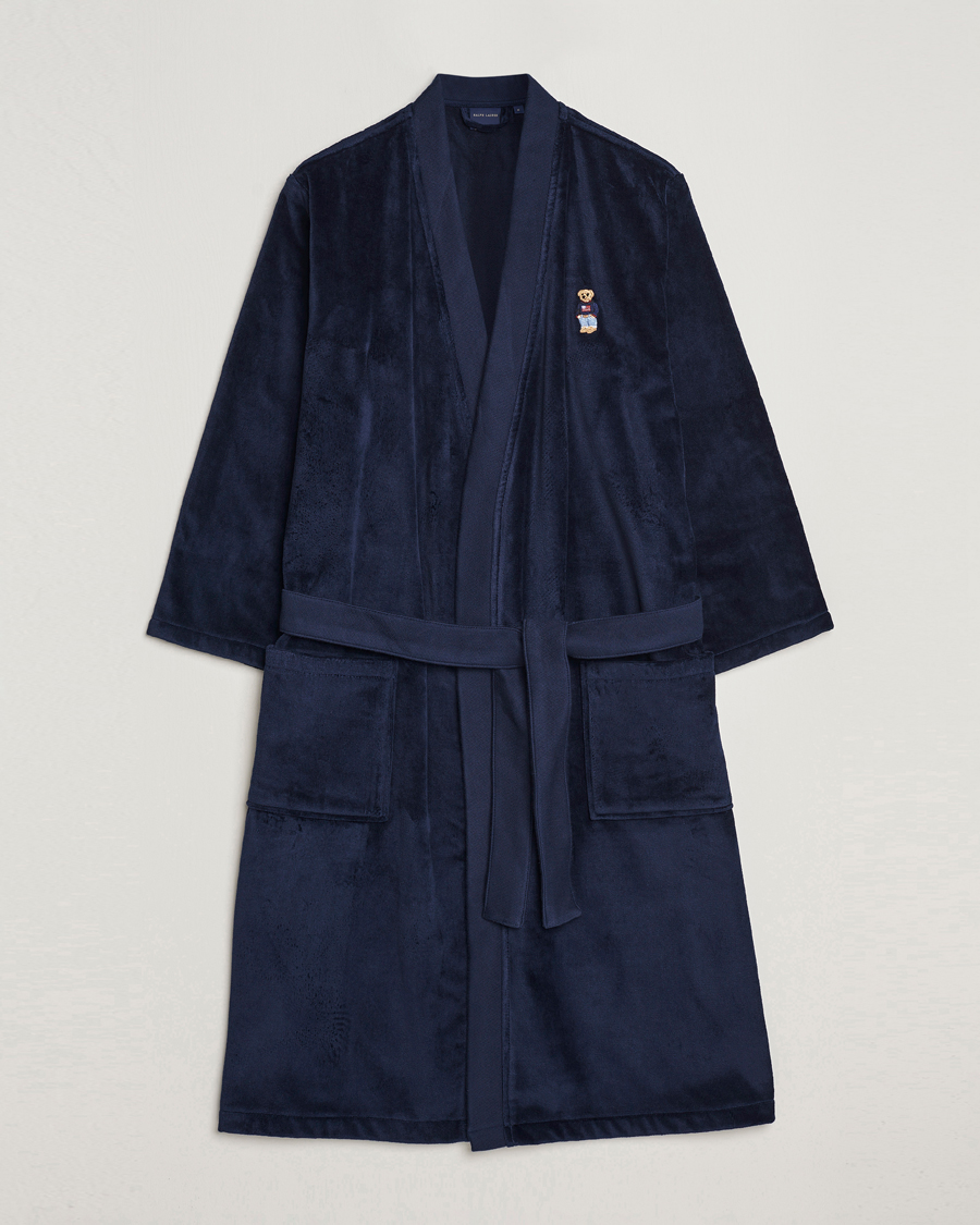Homme | Peignoirs Et Pyjamas | Ralph Lauren Home | Flag Sweater Bear Bathrobe Navy