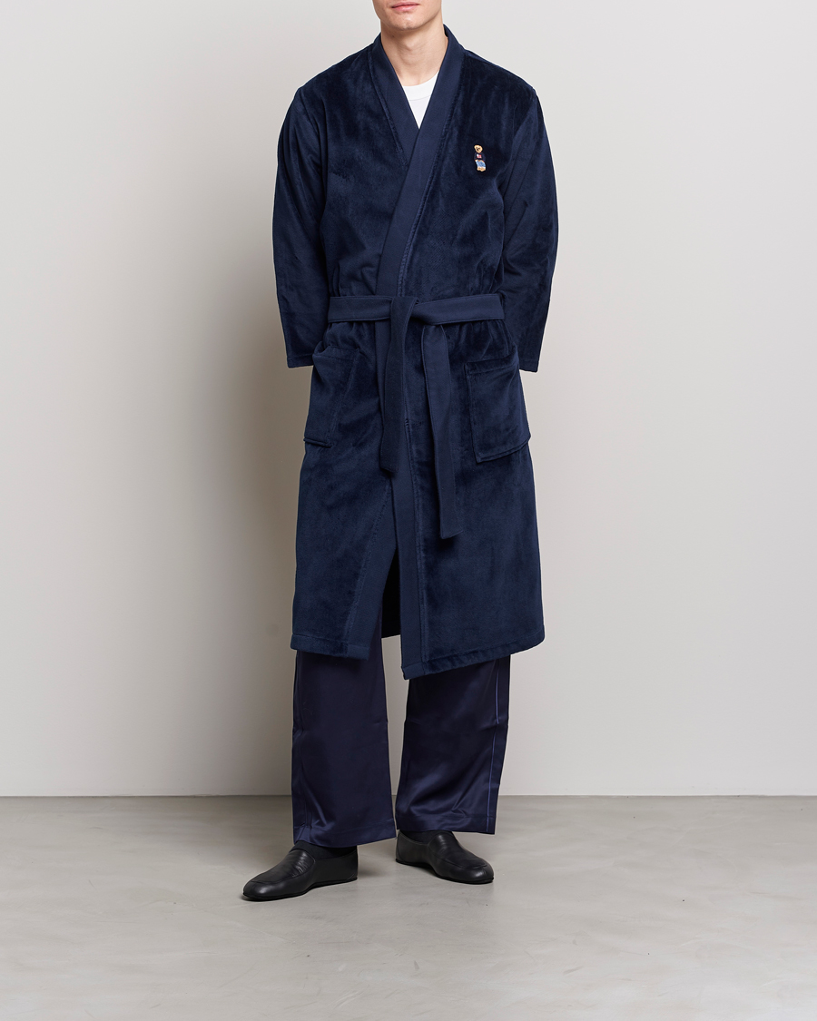 Homme | Peignoirs Et Pyjamas | Ralph Lauren Home | Flag Sweater Bear Bathrobe Navy